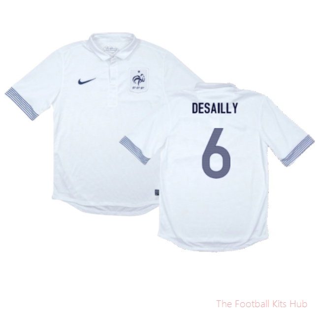 France 2012-13 Away Shirt (Excellent) (DESAILLY 6)-unisoccer store